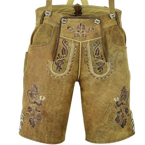 Pantalones de cuero bávaro con diseño de logotipo personalizado para hombre - Product Image 1