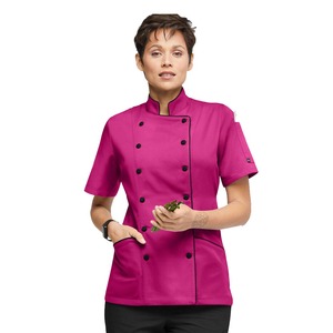 Résistance à l'eau femmes Chef manteaux coton toile col Mandarin Restaurant Chef personnel uniforme Double poitrine fermeture Chef veste - Product Image 1