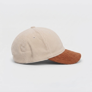 Gorra de Béisbol Vintage de Pana Unisex Ajustable de 6 Paneles Beige Marrón con Logotipo Bordado al por Mayor Personalizada de Alta Calidad OEM ODM - Product Image 4