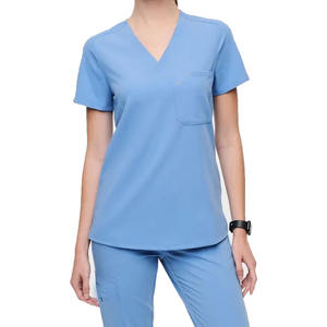 Calidad superior mujeres Hospital Enfermeras Scrubs Venta al por mayor todos los colores y tamaños disponibles fácil de usar Hecho con poliéster - Product Image 1