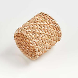 Set complet de serviettes de table en rotin tissé à la main, autocollants, assiettes de napperon, décoration, 100 pièces - Product Image 4