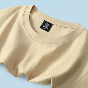 Camiseta en blanco de algodón 100% de alta calidad de diseño gratuito para hombre, camisetas de 180gsm, camiseta de talla grande DTF DTG de cuello redondo Regular para hombre - Product Image 3