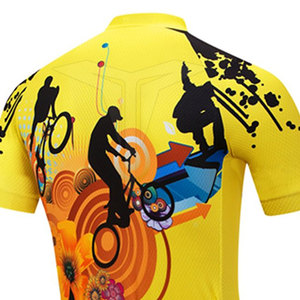 Professional Team Wear Printed <b>Cycling</b> Jersey Shorts Sleeves Customizable 100% Polyester Quick Dry Breathable Sports Wear for - Product Image 4