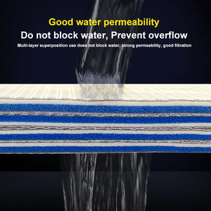 Filtre pour aquarium en plastique écologique 8D haute densité, éponge biochimique de 2 cm d'épaisseur, purification de l'eau, 40x50 cm - Product Image 2