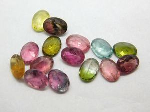 Fabricant Indien Vente en Gros Haute Qualité Quartz Facetté Coupe Ovale Multi-Quartz Naturel Motif Mixte Tailles Variées 100 pièces Œil de Chat DIY - Product Image 5