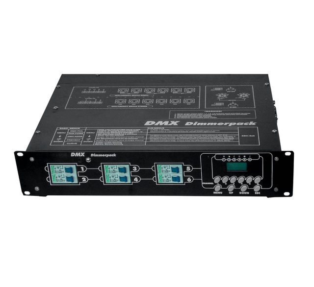 6 Channels Dmx 512 Digital Dimmer Power Pack for Lights Events Stage Performance