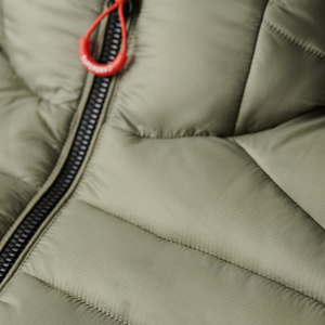 Veste matelassée noire en nylon de haute qualité pour homme, coupe-vent d'hiver, doudoune, grande taille, respirante, personnalisation OEM - Product Image 5