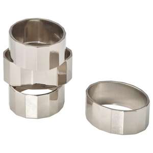 Ronds de serviette en acier inoxydable de haute qualité pour une table élégante et idéale pour les mariages, les fêtes et les dîners formels - Product Image 5