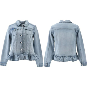 Wholesale Price Casual Washed Denim <b>Jackets</b> for <b>Men</b> High Quality Blue Regular Hooded Varsity <b>Jacket</b> 100% Cotton <b>Summer</b> Ronpex - Product Image 5