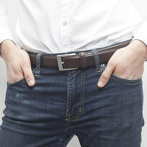 Cinturón de cuero para hombre, cinturón de cuero genuino de piel de vaca de alta calidad para cinturones masculinos, cinturón con hebilla de moda para hombre - Product Image 6