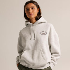 Ladies Fashion Fleece Hoodies Collection d'hiver Tissu en coton mélangé Motif uni Service OEM Fourniture en vrac Vêtements du Bangladesh - Product Image 1