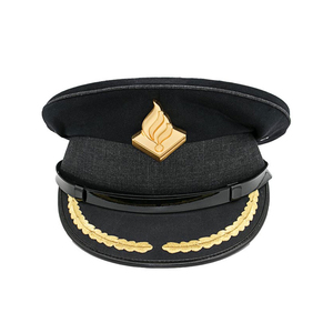 Insignia personalizada Navy Peak Caps Sombrero más exigente Hecho en fábrica Sombrero con visera Gorra ceremonial de marinero con estilo ajustable - Product Image 1