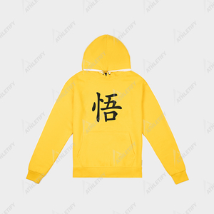 Sweat à capuche en molleton mélangé de coton pour homme, brodé, doux, confortable, élégant, imprimé sur mesure pour un usage quotidien décontracté et actif - Product Image 5