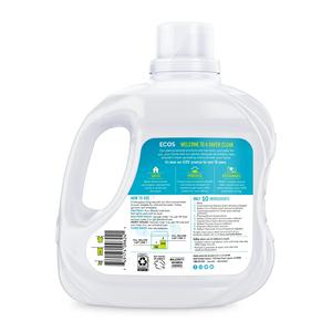 Detergente Líquido para Ropa ECOS a Base de Plantas, Enzimas Quitamanchas, Sin Perfume, 120 Cargas, 110 Onzas, Hipoalergénico, Hecho en Alemania - Product Image 2
