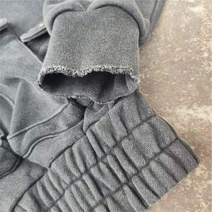 Nueva Sudadera con Capucha 2024 al por Mayor, 100% Algodón, Felpa Ecológica, Transpirable, Doble, 400 GSM, Gruesa, Sin Cordón, para Hombre - Product Image 5