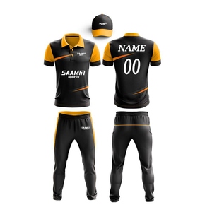 Ensemble maillot de cricket personnalisé avec pantalon Sublimation imprimé tissu confortable vêtements de sport vente en gros équipe uniforme usine - Product Image 2