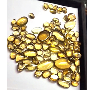 967 Uds cerveza Natural cuarzo 12mm a 20mm tamaño libre 8000 Cts lote amarillo Iroc ventas cabujón suelto piedra preciosa - Product Image 1