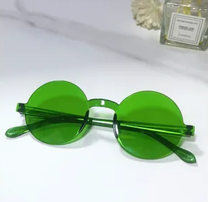 Bellissimi occhiali rotondi alla moda per uomo e donna vari colori 3D montatura in metallo disponibile in oro arancione bianco - Product Image 6