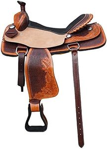 100% in vera pelle sella occidentale di legno o fibra di vetro albero leggero per l'equitazione sicura disponibile all'ingrosso - Product Image 2