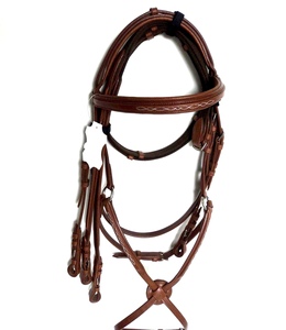Vente chaude de qualité supérieure en cuir véritable bride à mors Rembourrage souple durable Usine Prix de gros Produits pour chevaux - Product Image 2