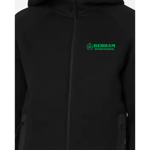 Sweat à capuche unisexe chaud avec fermeture éclair |   Sweat-shirt à capuche zippé élégant et décontracté, style streetwear, pour la salle de sport, 100% coton, molleton/tissu éponge français, séchage rapide - Product Image 3