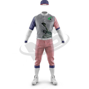Bajo MOQ uniforme de béisbol tamaño personalizado jóvenes y adultos cosido Jersey 100% poliéster OEM ropa deportiva al por mayor - Product Image 1