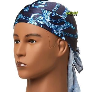 Factory Direct Hot Sale Thick Fabric Durag Hat Bandana Different Pattern for Adults and Kids <b>Head</b> <b>Cover</b> - Product Image 3