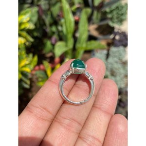 Natural Green Onyx <b>Ring</b> 925 Sterling Silver Handmade Gemstone <b>Ring</b> Wholesale Jewelry Supplier - Product Image 4