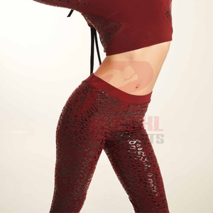 Leggings de danse sur mesure de conception flexible pour filles et femmes Leggings de danse de pôle taille haute confortables personnalisés - Product Image 4