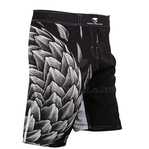 Shorts d'entraînement MMA et de boxe personnalisés avec logo, respirants et confortables en Spandex/Polyester pour hommes, idéaux pour les arts martiaux, pour adultes, vente chaude 2024, OEM - Product Image 1