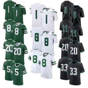 Nouveau Maillot de Football Américain 2025 en Gros – T-shirts Sportifs Brodés Unisexe pour 32 Équipes (Noir, Blanc, Vert) - Product Image 1