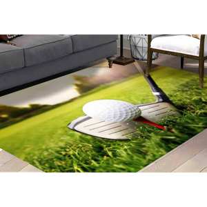 Tapis de golfeur : Tapis de sport antidérapant imprimé en 3D, tapis en chenille - Product Image 5