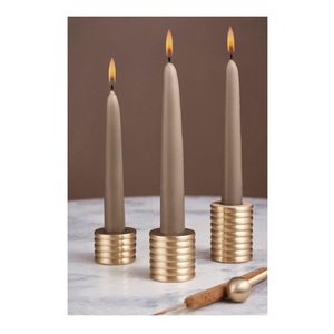<b>Hammered</b> Design Brass Candle <b>Holder</b> for Romantic and Classic Spaces with Durable Designs for Long-term Decorative Use - Product Image 4