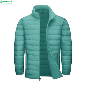 Veste matelassée d'extérieur pour homme en fibre de bambou 100 %, coupe-vent, respirante, écologique, chaude, confortable, brodée – Vente en gros usine - Product Image 1