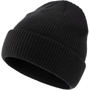 Logotipo personalizado de moda al por mayor en blanco multicolor unisex invierno sombrero de punto Beanie Hat - Product Image 1