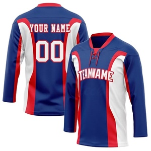 Maillot de hockey sur glace personnalisé OEM, imprimé par sublimation, vêtement durable et respirant pour les équipes, les clubs et l'entraînement - Product Image 3