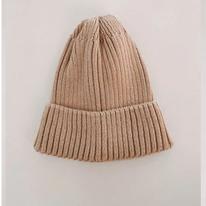 Chapeaux en tricot d'hiver en coton biologique entièrement personnalisés, fabriqués en usine, bonnets en tricot côtelé, bonnets côtelés - Product Image 6