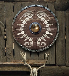 Top <strong>Sale</strong> Customizable OEM Support High Carbon <strong>Steel</strong> Medieval Knives <strong>Shield</strong> Wooden Viking <strong>Shield</strong> with <strong>Steel</strong> Paint <strong>for</strong> DIY - Product Image 3