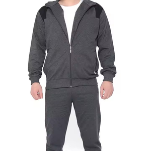 Chándal de dos piezas de poliéster con cremallera OEM para hombre, chándales con logotipo personalizado, corte perfecto y transpirable, chándales de buen fabricante - Product Image 6