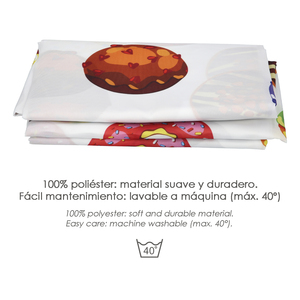 Tenda Doccia Donuts 180x200 cm. Impermeabile - Product Image 3