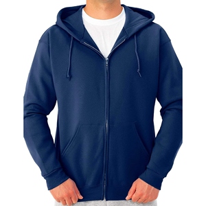Sweat à capuche zippé pour homme fabriqué au Pakistan, polyester/coton, uni, teint en pièce, polaire, couleur unie, tendance, décontracté, pour l'hiver - Product Image 4