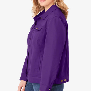 Hombres/Mujeres Vintage Color único chaqueta de mujer longitud corta a prueba de viento bordado chaqueta cortavientos ropa de invierno - Product Image 2