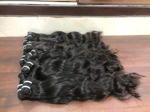 Top Offre Spéciale Naturel Ondulé Naturel Noir Pour Les Femmes Sur Les Prix De Gros Simple Dessiné Extension De Cheveux 100% Cuticule Aligné Cheveux Bruts - Product Image 3