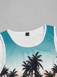 Camiseta sin mangas de algodón con logotipo personalizado al por mayor para hombres que absorbe la humedad sin mangas ropa de entrenamiento informal para gimnasio - Product Image 5