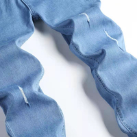 Respirant pas cher prix de gros hommes Jeans OEM mode pleine longueur Hip Hop taille basse Baggy Jeans pantalon ample Jeans personnalisés