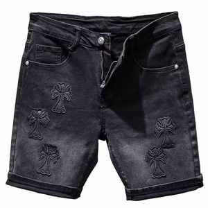 Shorts de mezclilla con lavado ácido para hombre, estilo urbano, en paquete al por mayor. - Product Image 2