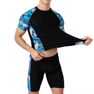 Ensemble de vêtements de sport décontractés pour hommes en été, t-shirt et short 2 pièces, tissu en terry, séchage rapide, marque privée - Product Image 5