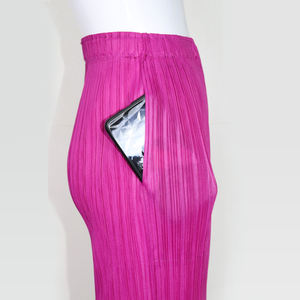 Pantalon élastique gris à taille haute inspiré de l'automne pour femmes de grande taille, décontracté, à jambes larges, style palazzo - Product Image 6