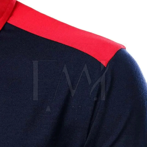 T-shirts polo de golf côtelés à manches courtes pour hommes Design personnalisable T-shirts unis 100% coton pour garçons - Product Image 4