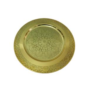 Plat de service de luxe fait main pour restaurant, cuisine, traiteur, finition antique, assiettes de service de cuisine - Product Image 3